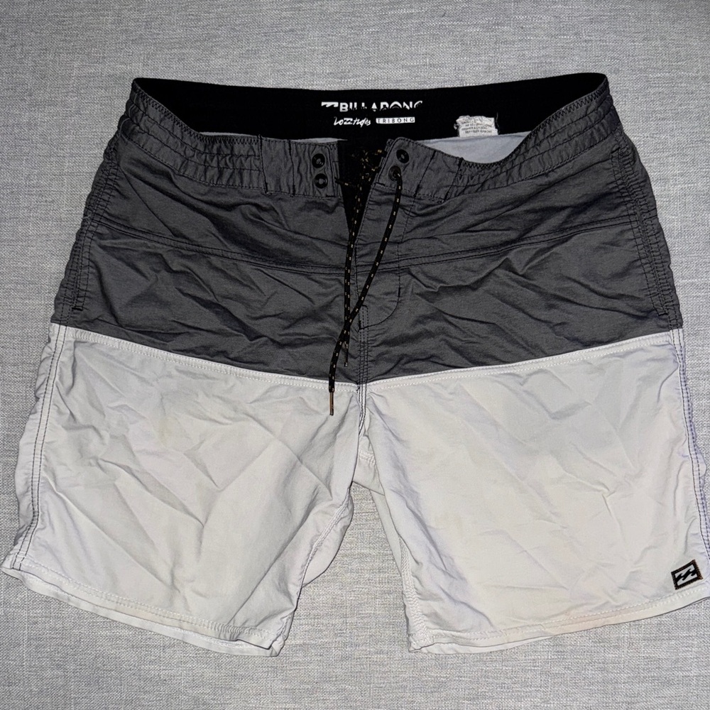 Billabong Charcoal and Light Gray Board Shorts
